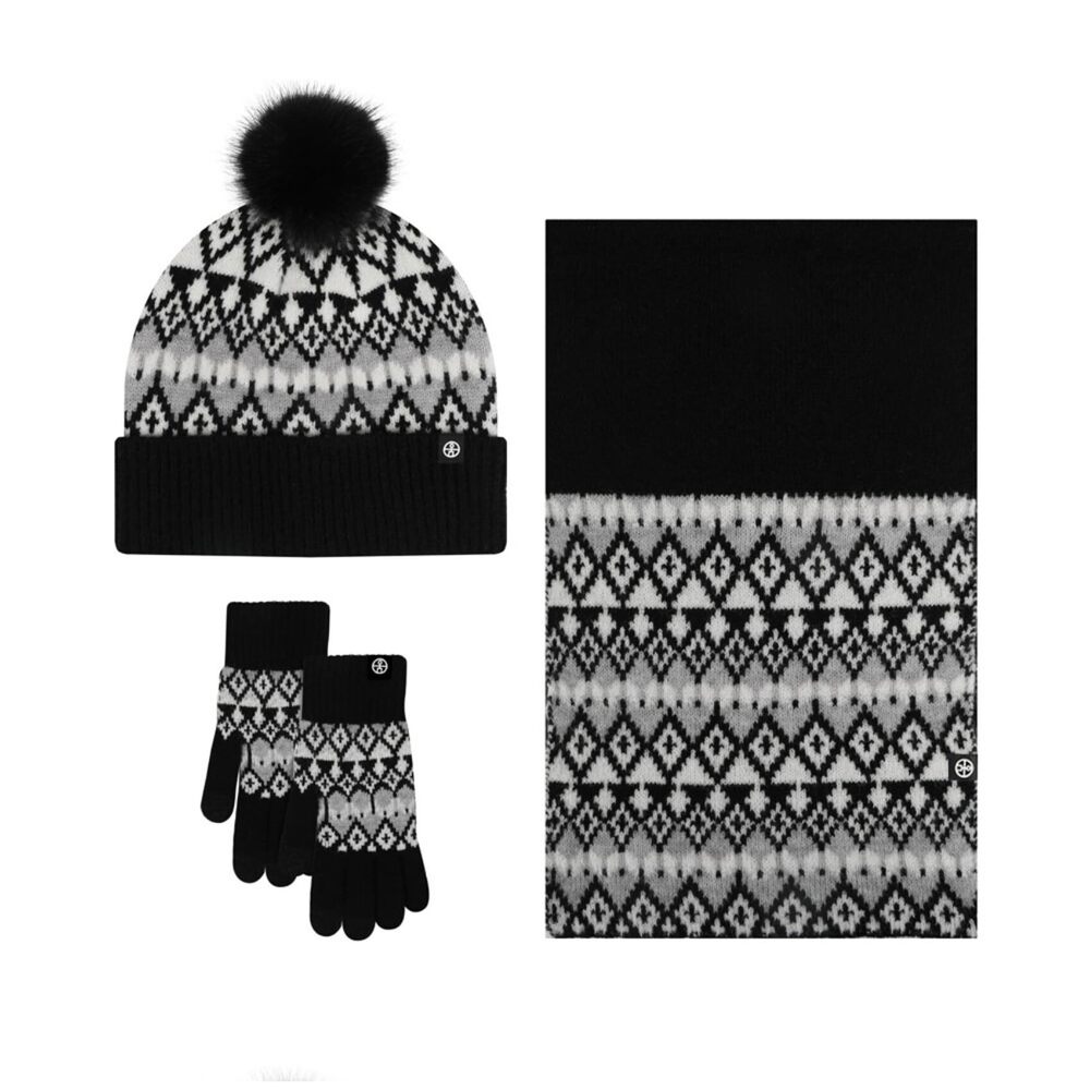 4250 Winter Hat Scarf Glove Set Alpaca Wool Beanie Hats Scarves and Gloves